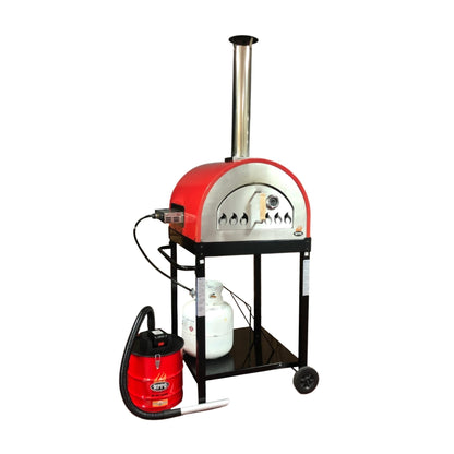 WPPO Traditional 25″ Dual-Fuel Pizza Oven with Gas Attachment