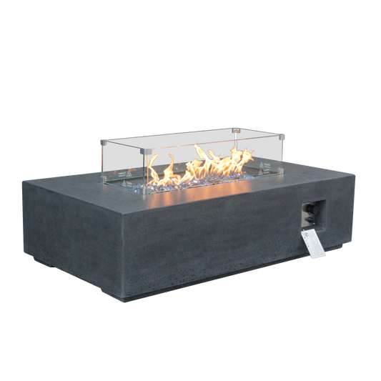 52" Outdoor Concrete Propane Fire Pit table