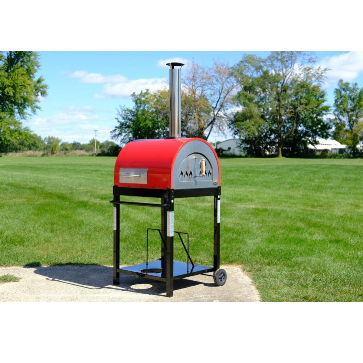 WPPO Traditional 25″ Dual-Fuel Pizza Oven with Gas Attachment